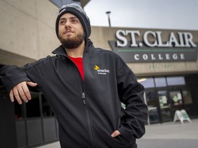 Trevor Ramieri, a horticulture student at St. Clair College, and president of the college's Enactus club, is pictured at the South Windsor campus, on Wednesday, Dec. 1, 2021.  Ramieri was part of the winning team for developing a new business plan for an Amherstburg business.