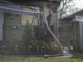 Damage from an early morning residential fire at 3941 Ontario St., is seen on Wednesday, Dec. 8, 2021.