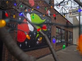 Essex Linen Supply is decorated in Christmas decorations for the first annual Ford City Flicker Holiday Stroll & Vote Decoration Contest, seen on Saturday, Dec. 25, 2021.