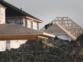 Homes under construction near McHugh Street in Windsor are shown on Wednesday, December 8, 2021.