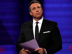 CNN's Chris Cuomo during a televised townhall with Democratic 2020 U.S. presidential candidate Senator Elizabeth Warren (D-MA) dedicated to LGBTQ issues in Los Angeles, California, U.S. October 10, 2019.