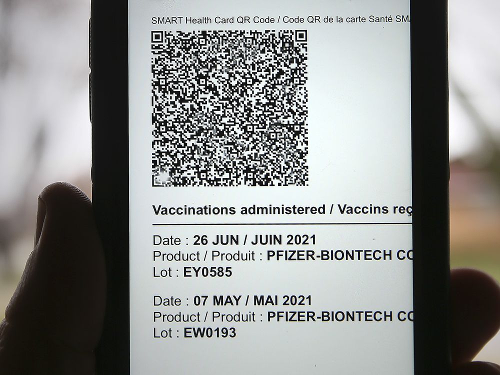 QR code for proof of vaccine required starting next week Windsor Star