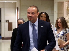 Dan Bongino arrives to participate in a U.S. House Judiciary Committee hearing on police violence and racial profiling following weeks of protests against racial inequality in the aftermath of George Floyd's death in Minneapolis, on Capitol Hill in Washington, D.C., June 10, 2020.