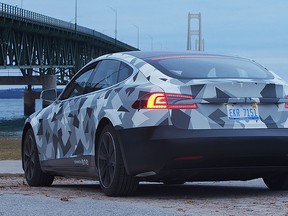 The Our Next Energy (ONE) Tesla Model S test mule