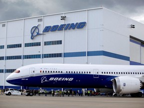 FILE PHOTO: A Boeing 787-10 Dreamliner taxis past the Final Assembly Building at Boeing South Carolina in North Charleston, South Carolina, United States, March 31, 2017.