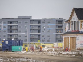 Detached homes and condominium development off McHugh Street and Lauzon Road, is seen on Wednesday, January 5, 2021.