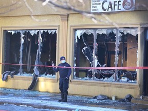 The Windsor Fire Service investigated an early morning fire at the GoodFellas Cafe in the 1100 block of Erie Street East on Saturday, January 8, 2022. The fire broke out around 4 a.m. and caused heavy damage to the cafe.