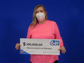 Alexsaundra Staats of Windsor has that 6/49 feeling after winning a LOTTO 6/49 Guaranteed Prize in the December 25, 2021 LOTTO 6/49 draw. LOTTO 6/49 offered a Super Draw on December 25, 2021 with 10 Guaranteed Prize Draws of $100,000 in addition to the main jackpot and the $1 Million Guaranteed Prize Draw.