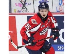 OHL scoring leader Wyatt Johnston scored his first career hat-trick in Saturday's win over the Flint Firebirds.
