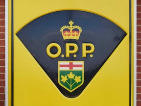 Ontario Provincial Police sign.