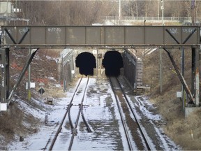 Passengers may soon again be shuttling across the border through this rail tunnel, shown in Windsor near College Avenue on Jan. 7, 2022.
