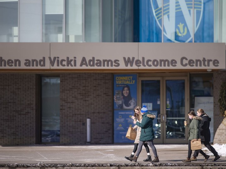  The University of Windsor campus is pictured on Wednesday, January 26, 2022.