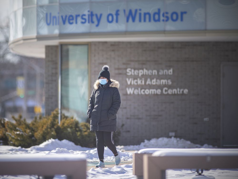  The University of Windsor campus is pictured on Wednesday, January 26, 2022.