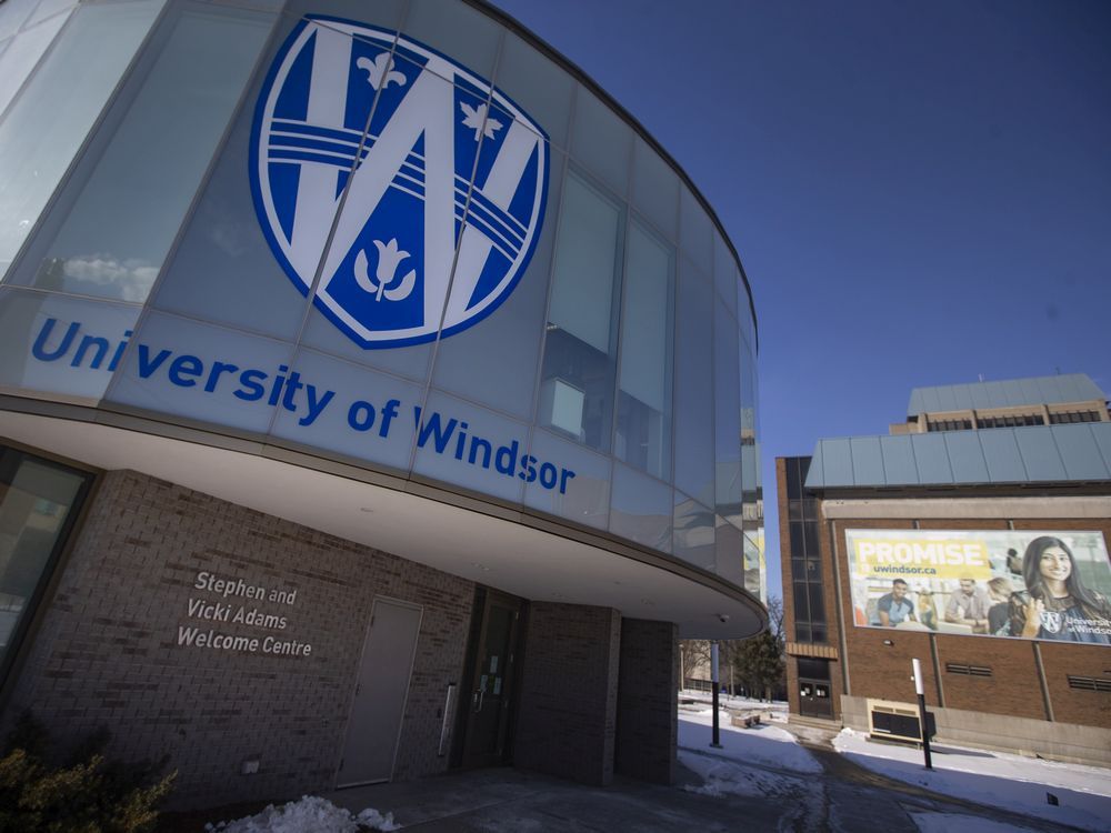 The University of Windsor campus is pictured on Wednesday, January 26, 2022.