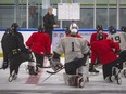 The LaSalle Vipers hold practice at the Vollmer Culture and Recreation Complex, on Monday.