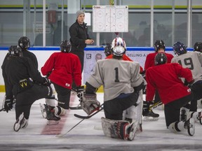 The LaSalle Vipers hold practice at the Vollmer Culture and Recreation Complex, on Monday.