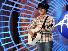 Caleb Kennedy seen during his appearance on America Idol last season.