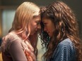 Hunter Schafer as Jules Vaughn and Zendaya as Rue Bennett on 'Euphoria'