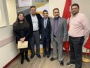 Medicap's leadership team is shown on February 7, 2022. From left to right Hema Patel (Chairman), Mani Patel (COO), Rahul Rajpura (COO), Parag Patel (COO and R&D) and Sunil Patel (Business Development Manager).