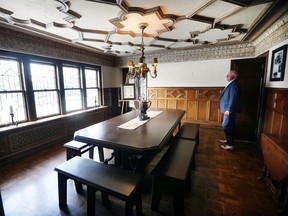 Vern Myslichuk, owner of the Low-Martin home, is shown at the historic Walkerville home on Monday, Feb. 21, 2022. He has put the home on the market for $3.4 million.