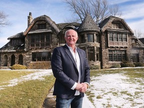 Vern Myslichuk, owner of the Low-Martin House is shown at the historic Walkerville home on Monday, February 21, 2022. He has put the house on the market for $3.4 million.