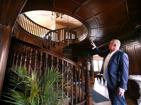 Vern Myslichuk, owner of the Low-Martin home, is shown at the historic Walkerville home on Monday, Feb. 21, 2022. He has put the home on the market for $3.4 million.