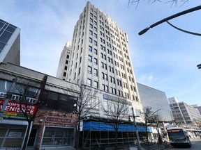 The Canada Building on Ouellette Avenue in downtown Windsor shown on Monday, February 21, 2022 is being converted from office space to residential units.