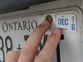 The province of Ontario is planning to eliminate licence plate stickers.