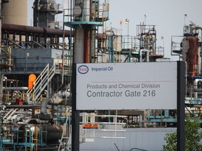 Imperial Oil's Sarnia manufacturing site is shown in this file photo.