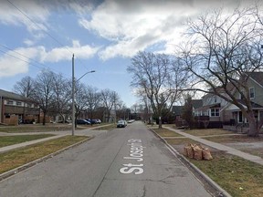 The 500 block of St. Joseph Street in Windsor's west end is shown in this Google Maps image.