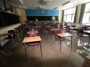 Classroom seating in the elementary school level at W.F. Herman Academy.