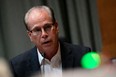 Senator Mike Braun (R-IN) speaks during a Senate Appropriations Subcommittee on Commerce, Justice, Science, and Related Agencies hearing at the Dirksen Senate Office building in Washington, DC on June 9, 2021. (Photo by STEFANI REYNOLDS/POOL/AFP via Getty Images)