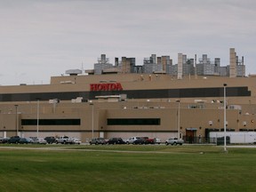 The Honda Motor Co. plant in Alliston, Ontario, is pictured on June 26, 2006.