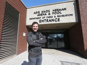 Windsor Coun. Fabio Costante is shown at the Adie Knox Arena on Wednesday, March 16, 2022.