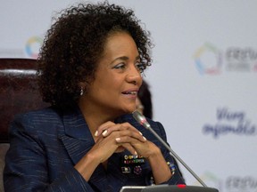 Secretary General of the Francophonie Michaëlle Jean, chairs a plenary session during the XVII Francophony Summit held in Yerevan on October 7, 2018. Jean will be appearing at the University of Windsor.