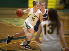 St.Clair Saints' women's basketball guard Jana Kucera was named the Mason MacDonald Award winner as top graduating female athlete of the year female at Wednesday's awards banquet.