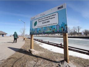 A section of the Belle River where contractors for the municipality of Lakeshore will begin a dredging project is shown on Thursday, March 3, 2022.