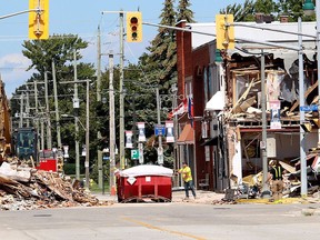 Crews were seen here in early December 2021 continuing the work to try to trace the source of gas that has already caused a massive explosion in downtown Wheatley. A number of gas leaks have also been detected since the first hydrogen sulphide gas leak occurred in early June.