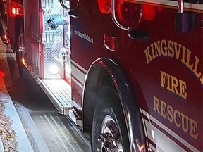 A Kingsville Fire Department vehicle is shown in this 2021 image.