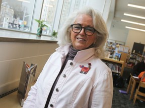 Windsor Public Library CEO Kitty Pope is seen at the temporary downtown branch inside the Paul Martin building on Tuesday, March 22, 2022. Windsor city council has approved the use of a $600,000 surplus from multiple library projects for the purchase of a new bookmobile.