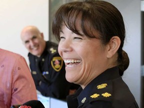 Pam Mizuno after a Windsor Police Services Board meeting in June 2019.