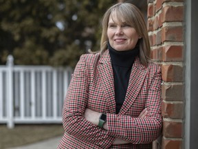 Jasminka Kalajdzic, a law professor at the University of Windsor who is moderating a virtual 12-person panel about the Ambassador Bridge blockade, is pictured at her home on Wednesday, March 2, 2022.