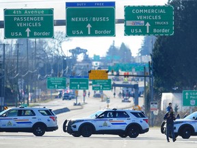 The "Freedom Convoy" travelled from Chilliwack to the Pacific Highway Border Crossing last month.