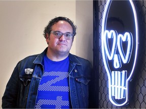 Windsor author Robert Stewart is shown at Chance Coffee on Thursday, March 11, 2022. His book