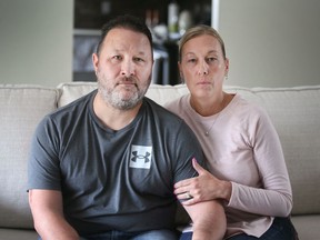 "We just want what's fair." Joe and Jodie Bosley are shown at their Amherstburg home on March 1, 2022. Joe was severely injured in an underground industrial accident at K+S Windsor Salt two years ago.