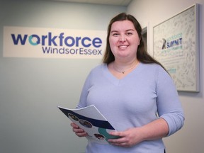 Tashlyn Teskey with Workforce WindsorEssex can be seen on Monday, March 7, 2022.