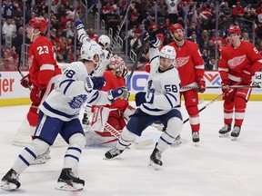 The Maple Leafs play host to the Detroit Red Wings on Tuesday night needing just one point to clinch home ice in the opening round of the playoffs. Toronto has won all three of the previous meetings while outscoring Detroit 22-15.