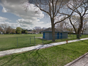 The Kinsmen Norman Road Park on Olive Road is shown in this image from Google.