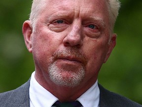 Former tennis player Boris Becker arrives at Southwark Crown Court in London on April 29, 2022.