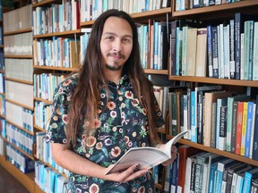 BookFest/Festival du livre Windsor's planning chair Alexei Ungurenasu is shown at the Leddy Library at the University of Windsor on Friday, April 15, 2022.